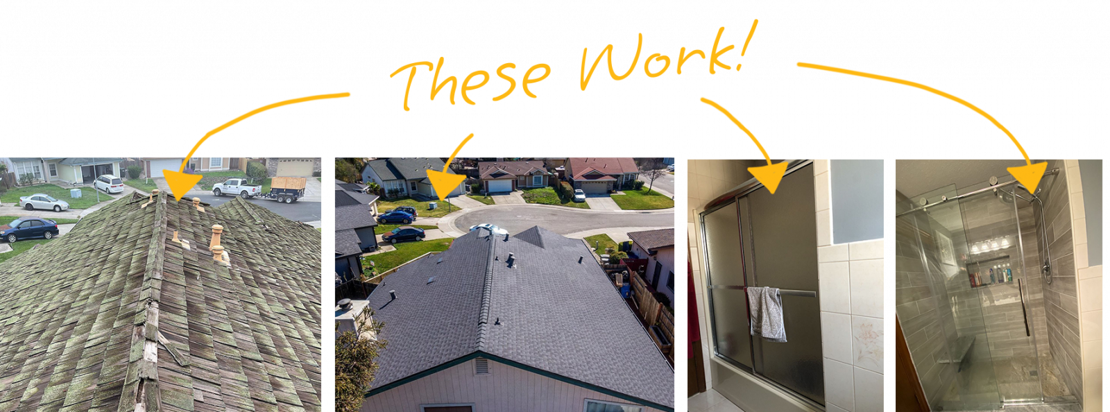 Roofing Project Before & After Photo'